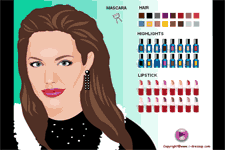 Juegos html5 maquilla a Angelina jolie