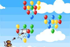 Juegos mono explota globos
