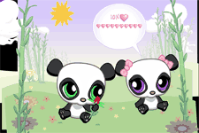 Juegos html5 Amor entre pandas